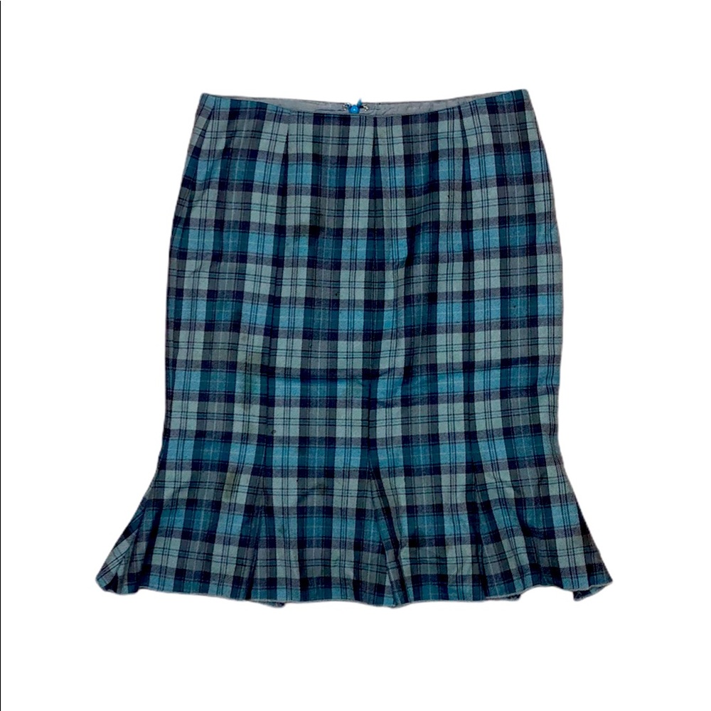 Vintage Shoshanna brand plaid skirt
